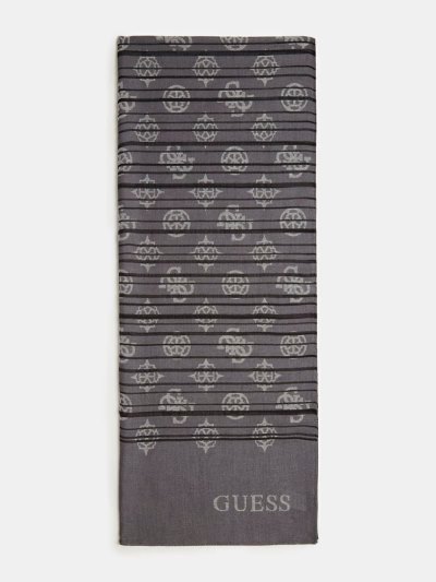 Férfi Guess 4g Peony Logo Sál Szürke | HU-664944