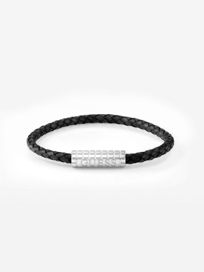 Férfi Guess Acapulco Karkötő Fekete | HU-431585