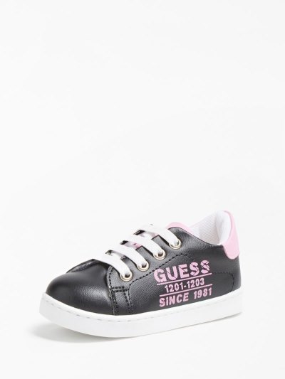 Férfi Guess Andrea Logo Tornacipő Rózsaszín | HU-794946