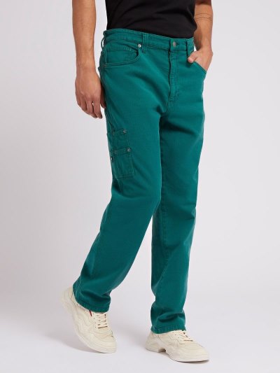 Férfi Guess Cargo Ruházat Zöld | HU-413566