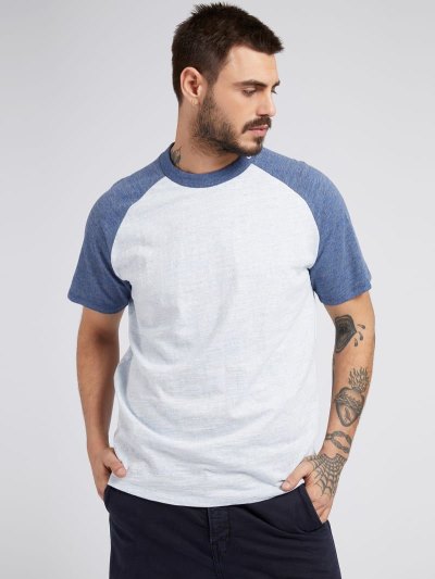 Férfi Guess Colour-block Póló Kék | HU-554658