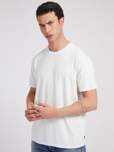 Férfi Guess Crew Neck Póló Kék | HU-293201