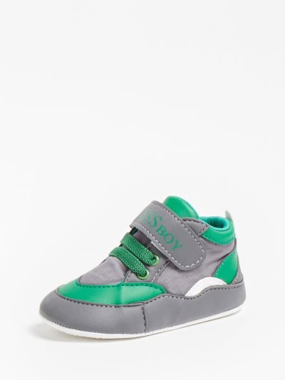 Férfi Guess Daryl Logo Tornacipő Szürke | HU-610748
