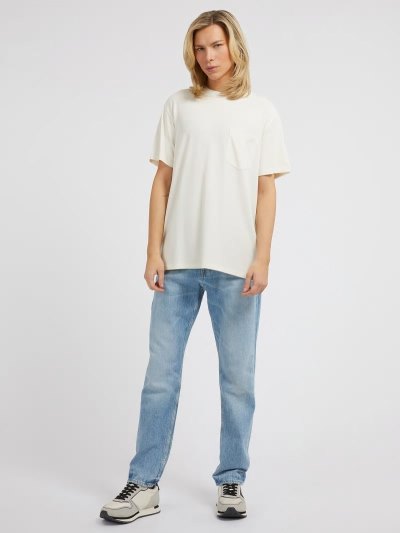 Férfi Guess Front Pocket Póló Szürke | HU-755052