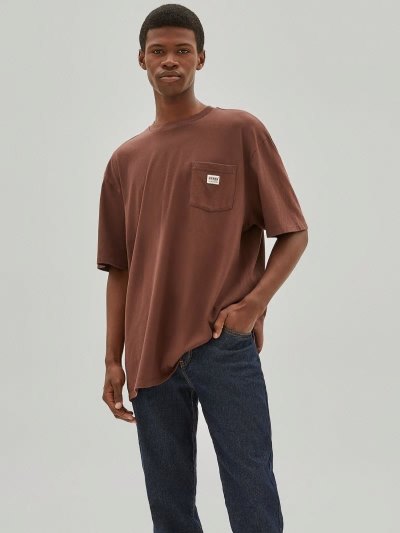 Férfi Guess Front-logo Póló Barna | HU-336036