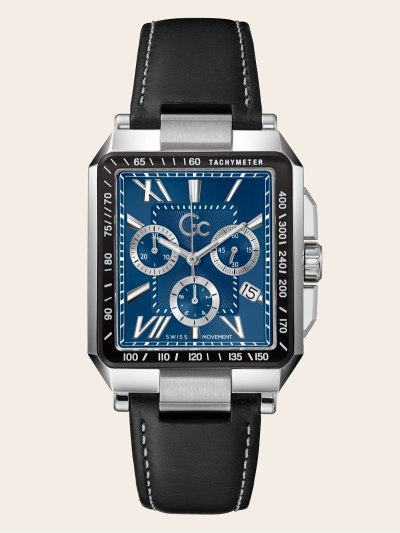 Férfi Guess GC Quartz Kronográf Óra Titán Fekete | HU-948708