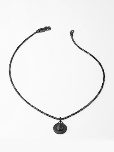 Férfi Guess "Lion King" Nyakláncok Szürke | HU-678333