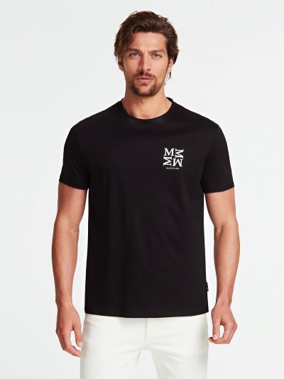 Férfi Guess Marciano 4m Póló Fekete | HU-235832
