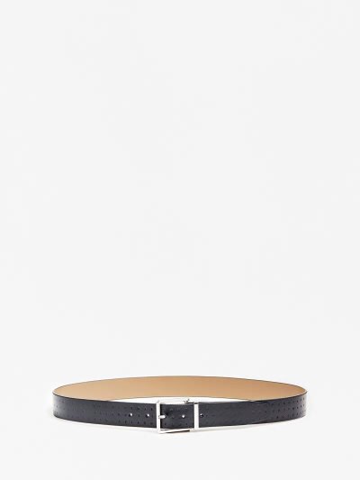 Férfi Guess Marciano Bőr Belt Öv Kék | HU-845250