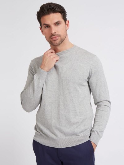 Férfi Guess Marciano Round-neck Pulóverek Szürke | HU-220457
