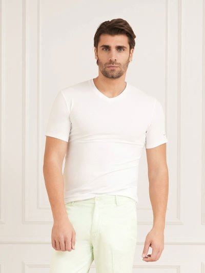 Férfi Guess Marciano Slim Póló Fehér | HU-359682