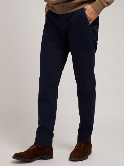 Férfi Guess Nadrág Regular Fit Nadrág Kék | HU-661394
