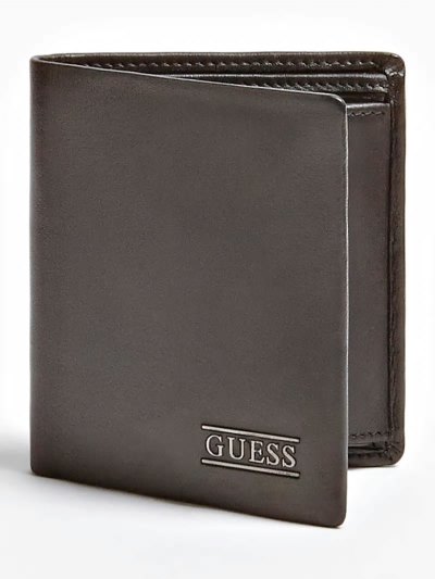 Férfi Guess New Boston Bőr Pénztárca Fekete | HU-148698