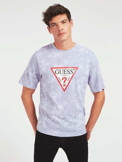 Férfi Guess Pamut Póló Szürke | HU-673348