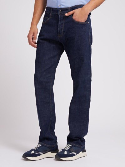 Férfi Guess Regular Fit Ruházat Kék | HU-053116