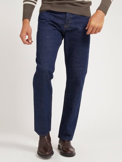Férfi Guess Regular Fit Ruházat Kék | HU-560742