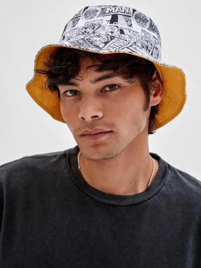 Férfi Guess Reversible Bucket Kalap Fehér | HU-719944