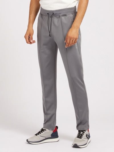 Férfi Guess Side Logo Jogger Pant Jogger Nadrág Szürke | HU-437690