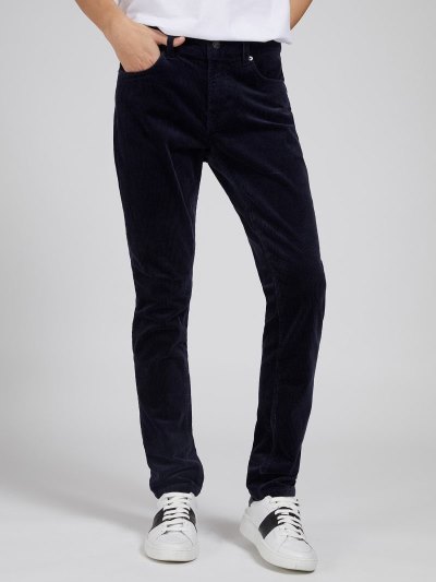 Férfi Guess Sovány Fit Nadrág Kék | HU-354700