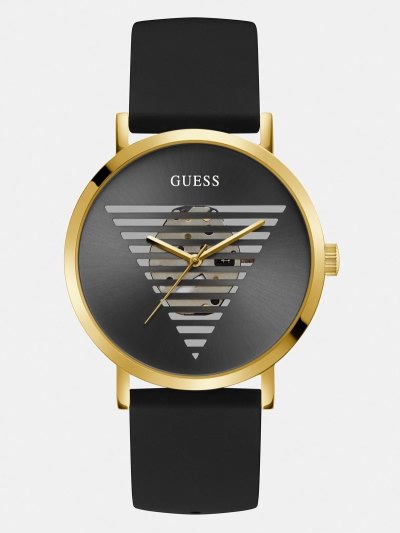 Férfi Guess Szilikon Analogue Óra Arany | HU-472266