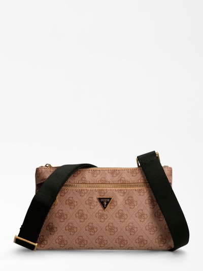 Férfi Guess Vezzola 4g Logo Crossbody Táska Bézs | HU-035919