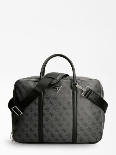 Férfi Guess Vezzola Smart 4g Logo Bag Táska Fekete | HU-254028