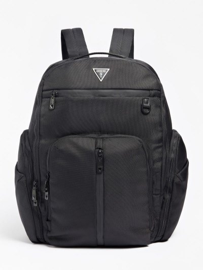 Férfi Guess Voyager Multi-functional Hátizsák Fekete | HU-459747