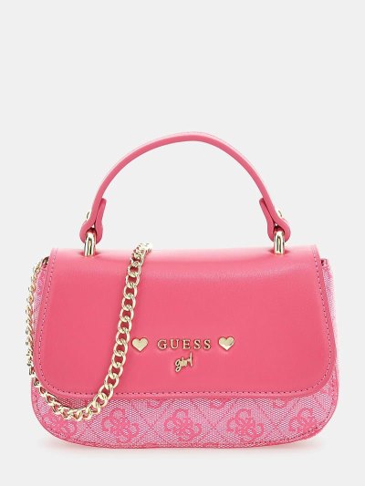 Gyerek Guess 4g Logo Mini Crossbody Táska Fukszia | HU-533970