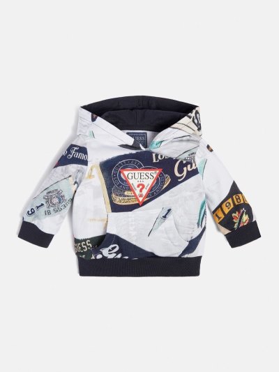 Gyerek Guess All Over Print Pulóverek Színes | HU-364459