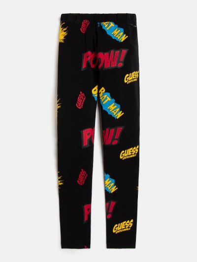 Gyerek Guess Batman Print Leggings Fekete | HU-481800