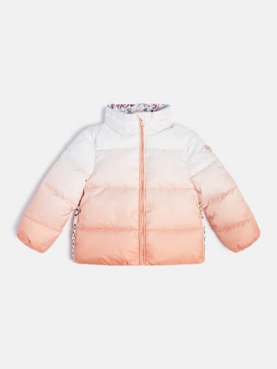 Gyerek Guess Color Gradient Puffer Jacket Narancssárga | HU-710839