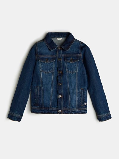 Gyerek Guess Denim Kabát Kék | HU-845276
