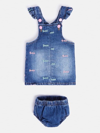 Gyerek Guess Denim Ruha And Panties Sets Kék | HU-230008