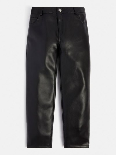 Gyerek Guess Faux Bőr Nadrág Fekete | HU-235243