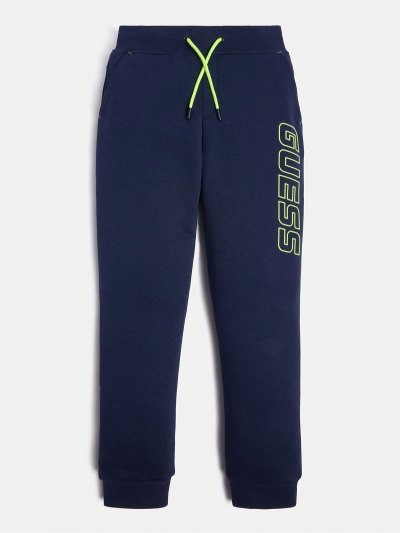 Gyerek Guess Front Logo Active Nadrág Kék | HU-713553
