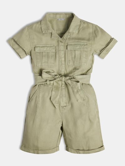 Gyerek Guess Lyocell Rompers Zöld | HU-879408