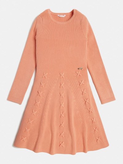 Gyerek Guess Midi Pulóver Ruha Narancssárga | HU-600338