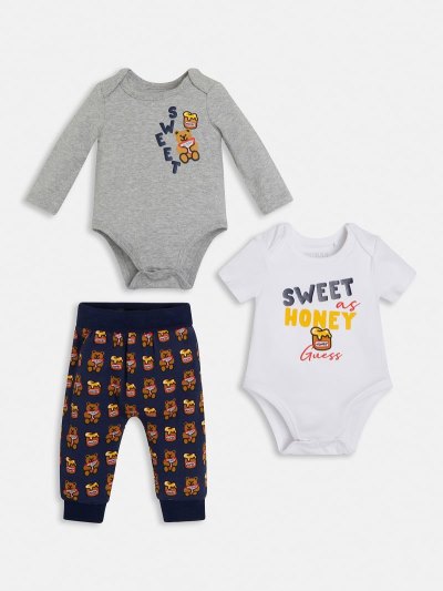 Gyerek Guess Pack 2 Body And Pant Sets Szürke | HU-104799
