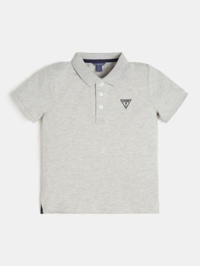 Gyerek Guess Piquet Rövid Sleeves Polo Pólóing Világos Szürke | HU-312670