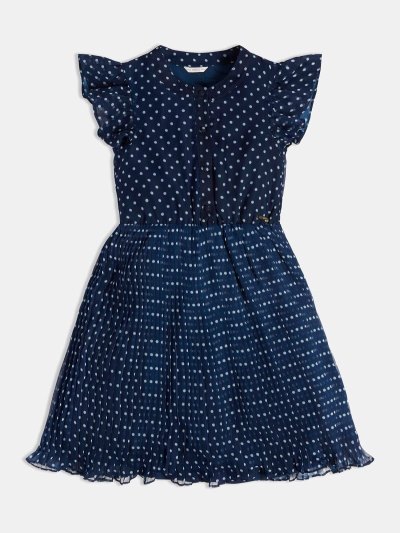 Gyerek Guess Polka Dots Ruha Fehér | HU-438568