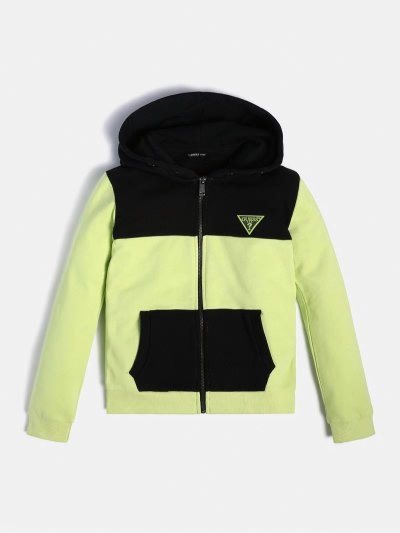 Gyerek Guess Pulóverek Color Block Pulóverek Fekete | HU-586113