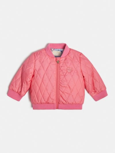 Gyerek Guess Reversible Bomber Kabát Rózsaszín | HU-759002