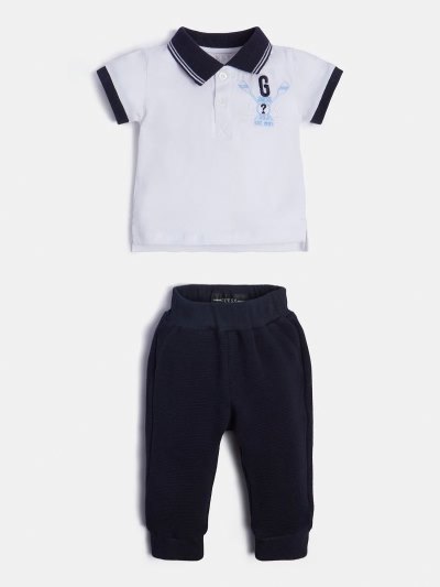 Gyerek Guess T-shirt And Pant Active Sets Fehér | HU-761056