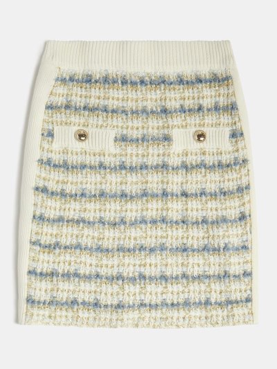 Gyerek Guess Tweed Effect Pulóver Szoknya Kék | HU-550315