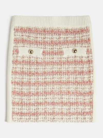 Gyerek Guess Tweed Effect Pulóver Szoknya Narancssárga | HU-884987