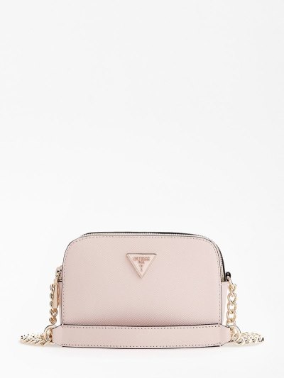 Női Guess Alexie Saffiano Mini Crossbody Táska Rózsaszín | HU-300215