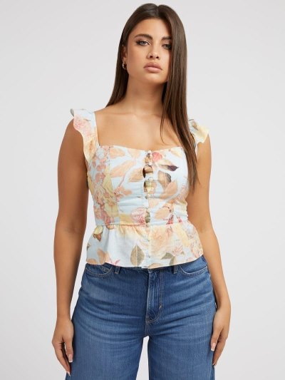 Női Guess All Over Floral Print Felsők Multi | HU-260731