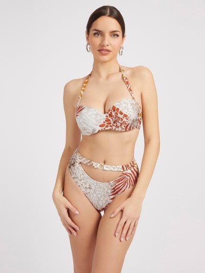 Női Guess All Over Print Bikini Alsó Színes | HU-963365