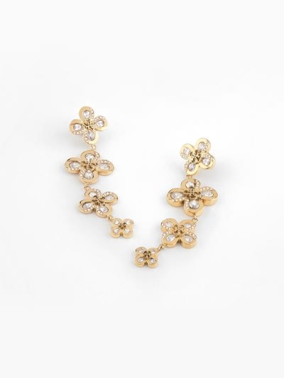 Női Guess Amazing Blossom Fülbevaló Arany | HU-026537