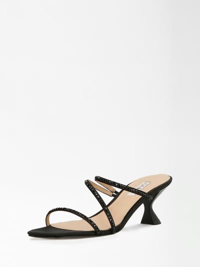 Női Guess Beely Jewel Szandál Fekete | HU-923310